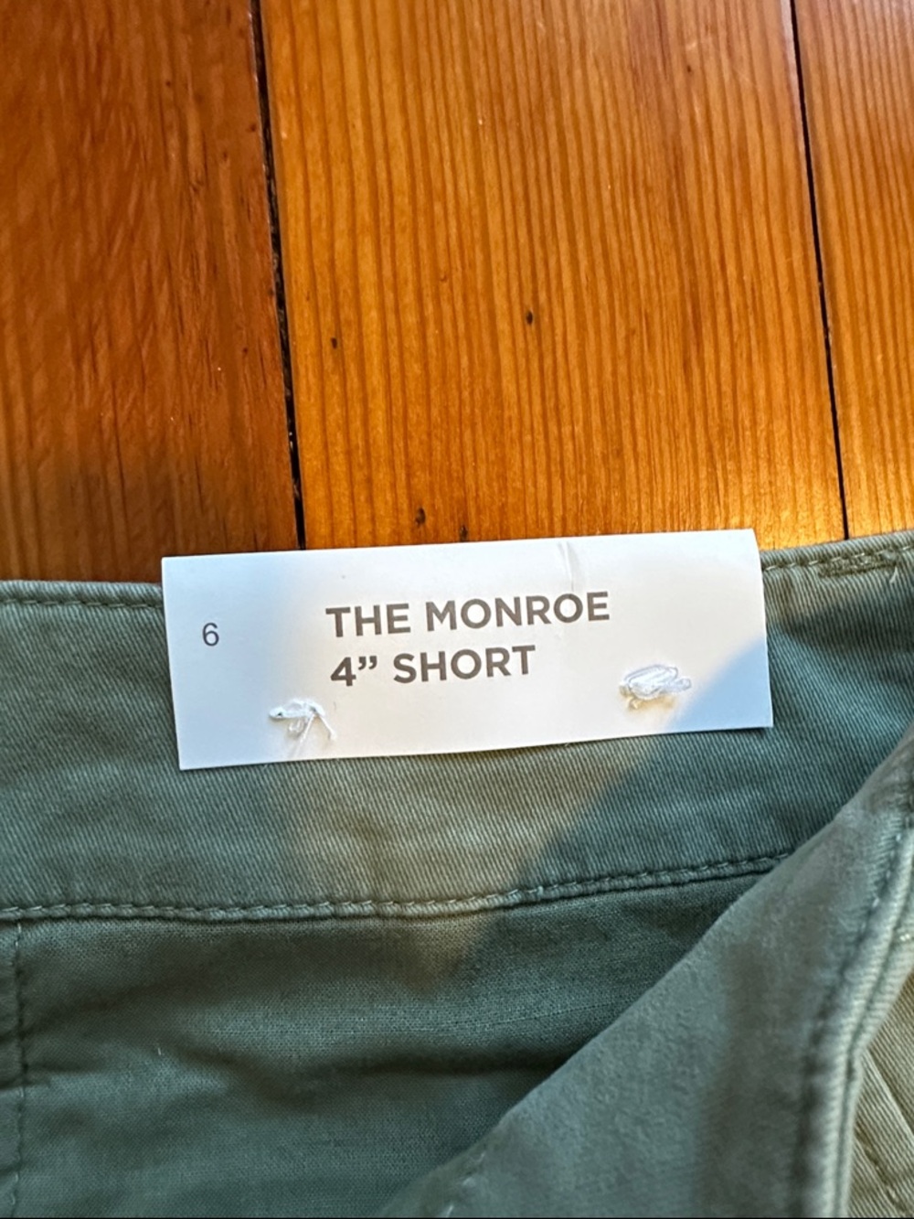 LOFT Olive Green Chino Shorts - Picture 3 of 5